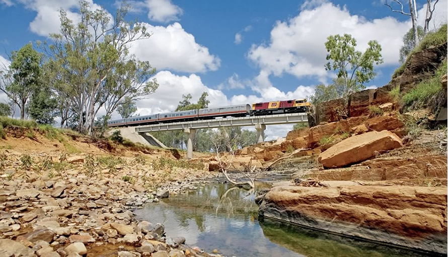 the Spirit of the Outback train