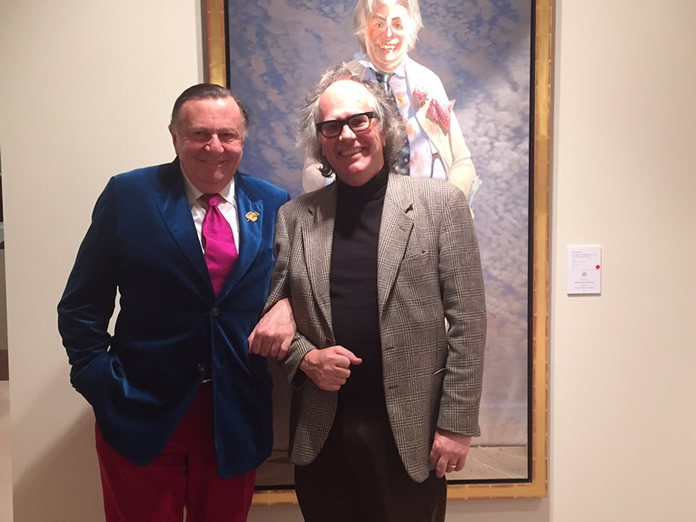 Phil meets Barry Humphries in Brisbane 