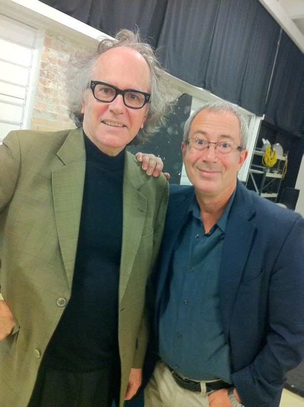 Phil Brown and Ben Elton in Brisbane