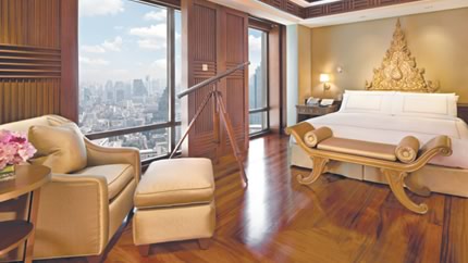 The five-star Peninsula Bangkok hotel