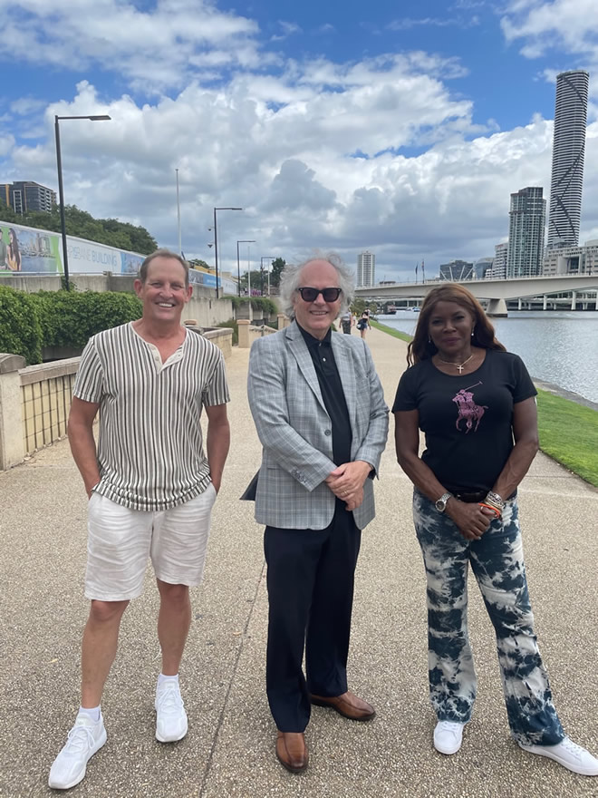 Phil Brown, Todd McKenney and Marcia Hine  -Brisbane